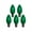 Green, variant on Holiday Bright Lights Incandescent C9 Green 25 ct Replacement Christmas Light Bulbs 0.08 ft.
