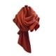 thumbnail image 1 of Qarigey Lujosa bufanda plisada de un solo color para mujer, elegante, versátil, suave y cómoda Accesorios de disfraces rojo bordado, 1 of 6