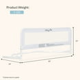 thumbnail image 5 of Dream On Me Lightweight Mesh Security Adjustable Bed Rail Double Pack With Breathable Mesh Fabric In White, 5 of 8
