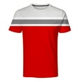 thumbnail image 4 of Sngxgn Men's Tees Vintage T-Shirts Print Crewneck Short Sleeve T Shirts Casual Summer(Red,XXL), 4 of 7