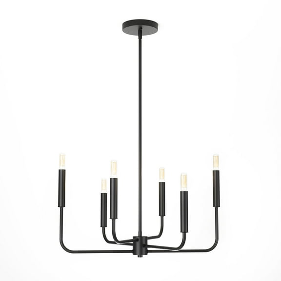 Artika Manchester 26 In. Modern Pendant Light Fixture, Black
