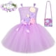 thumbnail image 2 of Vestido tutú Isabella para niñas con flores de lavanda, ropa de Halloween, disfraz de princesa con encanto para niños, vestidos de fiesta de carnaval elegantes, 2 of 5