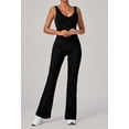 thumbnail image 2 of SKQIT Flare Workout Jumpsuits for Women One Piece Sleeveless Scrunch Butt Lifting Gym Bodysuit Sexy Backless Yoga Outfits, 2 of 7