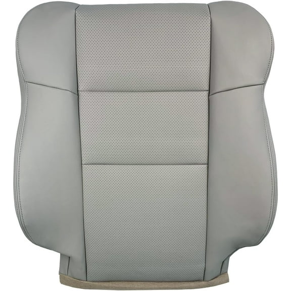 Driver Side Leather Top Lean Back Perforated Artificial Seat Covers Fit for 2007-2012 RDX Front Gray