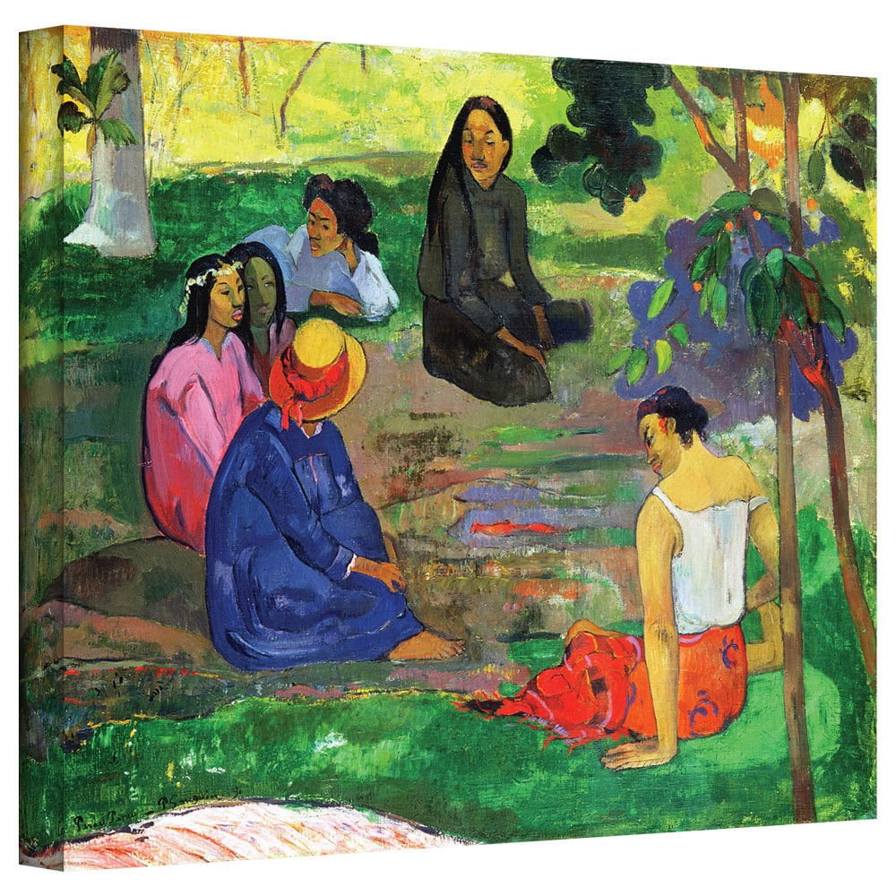 ArtWall Paul Gauguin "Les Parau Parau (The Gossippers)" Gallery-wrapped Canvas