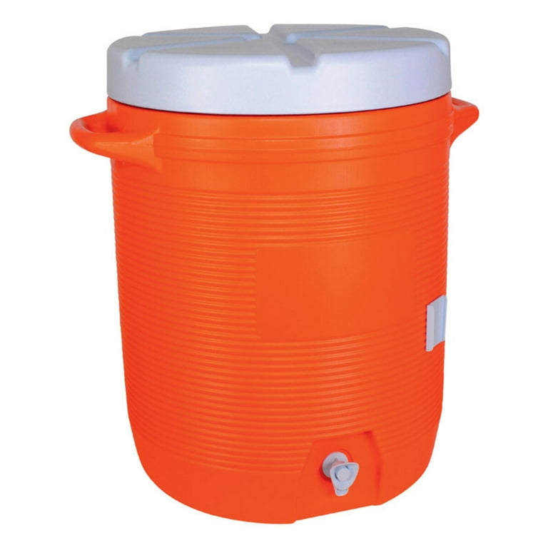 Rubbermaid Commercial Insulated 10 Gal Beverage Container Orange SKU#RCP1610