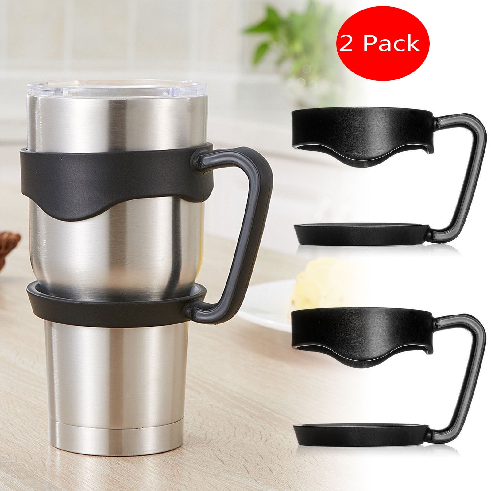 2 Pack Handles for Tumbler Fit Yeti Rambler 30 oz Tumblers, Rtic, Sic