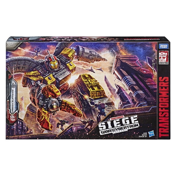 Transformers Generations War for Cybertron Siege Titan Class Omega Supreme WFC-S29 Action Figure, 24-Inch Converting Robot & Autobot Command Center