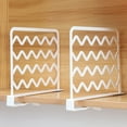 thumbnail image 7 of YiJuHui 3pcs Adjustable Plastic Shelf Dividers, Clear Organizer for Cabinet Wardrobe Storage, Multi-Purpose Partition Board, Transparent Closet Shelf Organizer for Home Office Organization, 7 of 7
