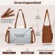 thumbnail image 2 of RAINSMORE Bolsa con Lonchera Integrada para Mujer Bolsa para Laptop Mujer de 15,6 Pulgadas con Compartimento Bolsas Tote Bag Mujer Maletin para Laptop para Trabajo, Oficina, Negocios, 2 of 7