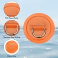 thumbnail image 4 of Uxcell Patch Anneau en D, 6 Pcs Patch Pad en PVC en Acier Inoxydable Sans Colle Inclus avec Cordons Élastiques et Crochets Orange, 4 of 7