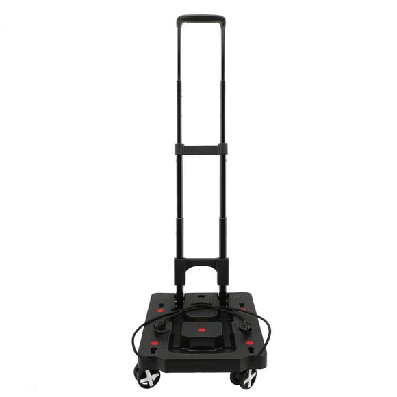 Foldable Hand Truck, Portable Utility Dolly Platform Cart Multifunctional Heavy Duty with Wheels for Travel for Shopping