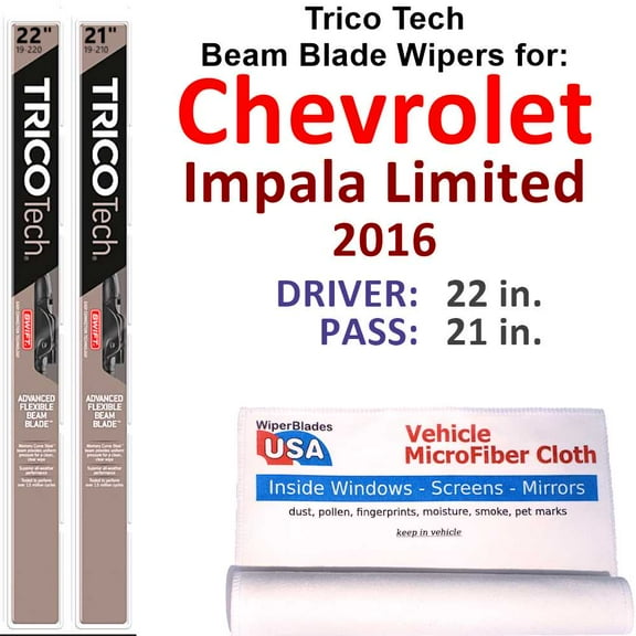2016 Chevrolet Impala Limited Beam Blade Wipers (Set of 2)