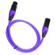 thumbnail image 5 of Cable de audio XLR de 3 pines macho a hembra para micrófono, piezas de consola de sonido Púrpura 1.8m, 5 of 9