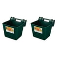 thumbnail image 1 of Little Giant Heavy Duty 15 Quart Mountable Plastic Hook Feeder, Green (2 Pack), 1 of 7