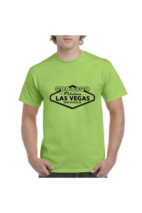 - Men's T-Shirt Short Sleeve, up to Men Size 5XL - Welcome to Las Vegas Nevada