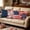 Multicolor100, variant on Tuvgenk Set Throw Pillow Covers Indoors 4 Pc Short Plush 18x18 In Pillowcases Furry Elements of the American Flag Multicolor for Couch