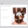 thumbnail image 4 of Shisuyan Barrette Argent 2 Pcs 2.9X2.4X0.8In, 4 of 9