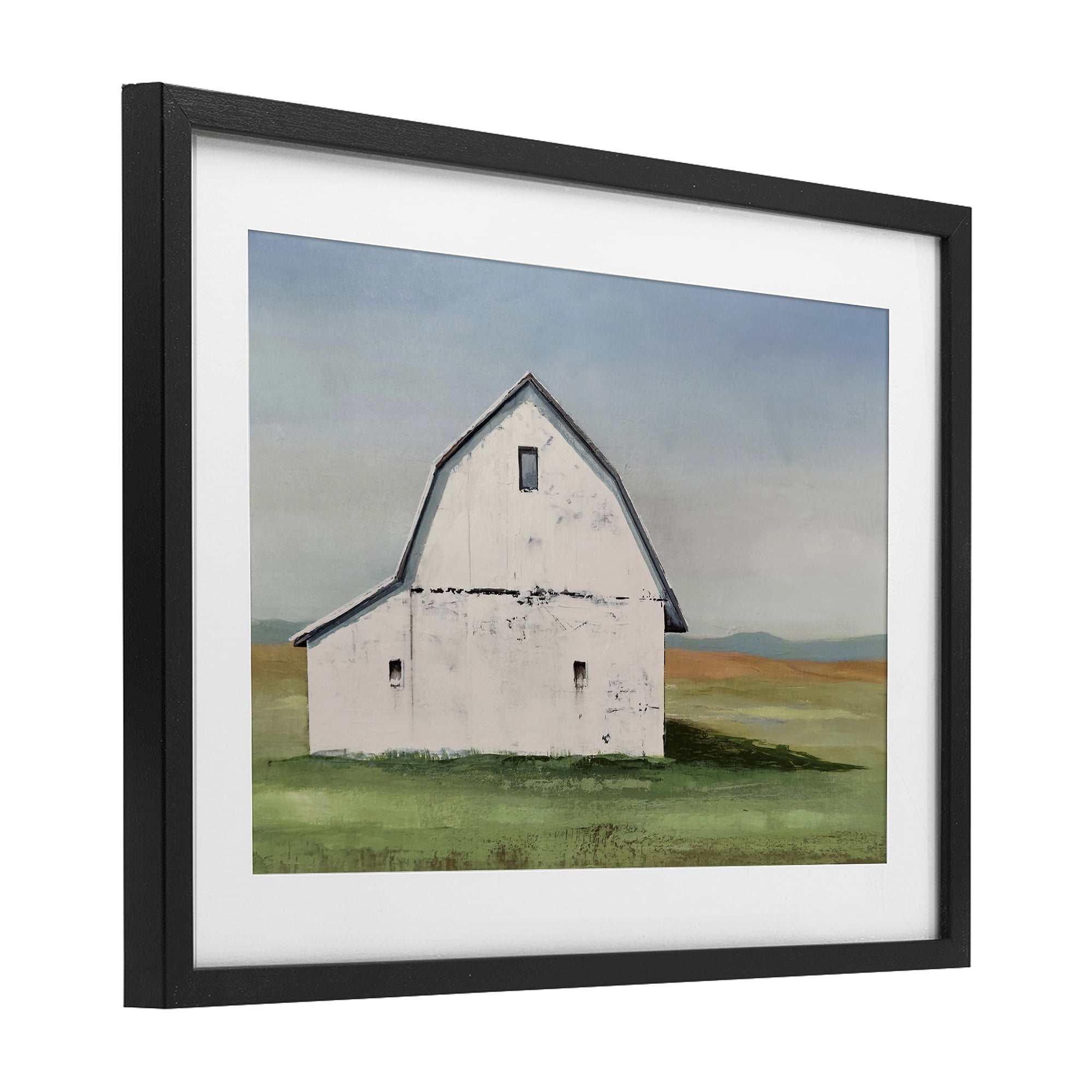 Stupell Industries Weathered and Wise Barn Black Framed Print Under Glass, design by Max Maxx