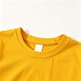 thumbnail image 4 of hotojiny Girls Cotton Crewneck T-Shirts Unisex Boys Fall Long Sleeve Solid Color Casual Tees for Everyday(Orange,10-11 Years), 4 of 7