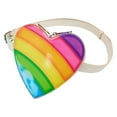 thumbnail image 5 of Loungefly Lisa Frank Rainbow Heart Double Strap Shoulder Bag with Waist Bag, 5 of 6