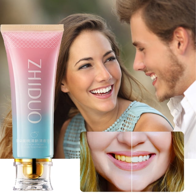 Fiudx Ofertas relámpago del día Pasta de dientes blanqueadora para manchas, amarilleamiento de dientes, dimpieza bucal, pasta de dientes para caries, encías y dientes firmes 100 g