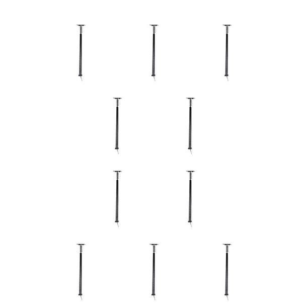 Toystoory Poste de lámpara a escala para exteriores, tamaño pequeño, LED, poste de luz de Metal, decoración, escalera, farolas, accesorios, Negro (luz cálida) 10Conjunto