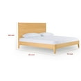 thumbnail image 5 of Benjara Cid Jima Platform King Bed, Horizontal Ribbed, Natural Brown Solid Wood, 5 of 5