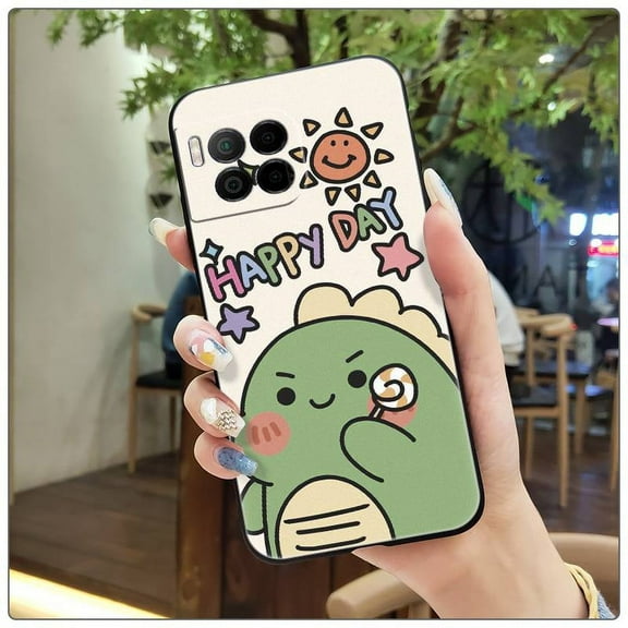 HBH-Phone Case For TCL T-Mobile Revvl7 Pro, Silicone protective Dirt-resistant Shockproof Anti-dust Fashion Design Back Cover Anti-knock Cover Waterproof TPU Cute Full wrap Durable