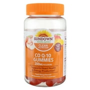 Sundown Naturals Co Q-10 200 mg, Peach Mango Flavored 50 Ea (Pack of 2)