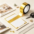thumbnail image 6 of Gold Washi Tape, 1.96"x164Ft High Viscosity Decorative Craft Tape, Mirror Tape, Reusable DIY Tape for Gift Wrapping Scrapbooking Photo Wall, Metallic Tape for Wedding Party Art Craft Decoration,Gold, 6 of 6