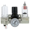 thumbnail image 1 of Air Oil Water Separator Triplet Automatic Drainage Pressure Regulator Aluminum Alloy Body, 1 of 4