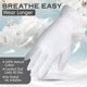 thumbnail image 4 of Guantes hidratantes HandsAllright de algodón blanco, 8 pares con bolsa, 4 of 9
