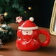 thumbnail image 4 of Adornos navideños, adornos navideños, regalos navideños, tazas navideñas, tazas de cerámica de gran capacidad, tazas de Papá Noel, regalos navideños, tazas navideñas de muñeco de nieve, taza de cerámi, 4 of 6
