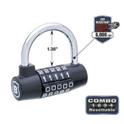 Brinks 73mm Small U-Bar Steel Resettable Combination Padlock with 1-3/4in Shackle