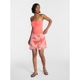 thumbnail image 2 of No Boundaries Asymmetrical Flouncy Mini Skirt, Women's XXS-XXL, 2 of 5