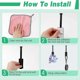 thumbnail image 4 of Pcs Wall Mounted Hat Rack, Adhesive Cap Holder, Stainless Steel Hat Hook, Suitable For Various Hats, Scarves, Clothes, Keys And Jewelry (black), 4 of 5