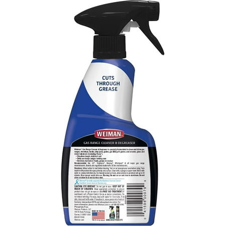 Weiman Gas Range Cleaner & Degreaser, 12 oz