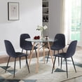 thumbnail image 2 of Juego de 4 Sillas de Comedor HOMEMAKE FURNITURE Azul Estilo Escandinavo Minimalista, 2 of 7
