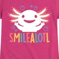 thumbnail image 3 of Instant Message - Smilealotl - Toddler & Youth Girls Short Sleeve Graphic T-Shirt, 3 of 6