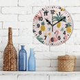 thumbnail image 3 of Yayeee 10" Wall Clock Battery Operated Quartz Round Silent Non-Ticking Home Decor, Flamingo Pattern, 3 of 6