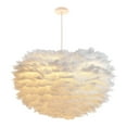 thumbnail image 2 of Homyl Feather Pendant Ceiling Light Chandelier LED Kitchen Lighting Hanging Lamp 30cm, 2 of 8
