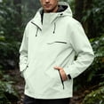 thumbnail image 2 of Abomasnow Mens Big and Tall Jackets Zip Up Waterproof Windbreaker Hooded Rain Jackets Casual Lightweight Hiking Travel Rain Coat with Pockets, 2 of 9