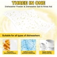 thumbnail image 2 of Eco Dishwasher Detergent Sheets Up To 160 Loads, Citrus Lemon Scent Plastic Free Dishwashing Soap Strips With High Efficient Solid Enzyme, Leaving Dishes Sparkling Clean, 2 of 4