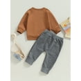 thumbnail image 5 of My First Game Day Baby Boy Football Outfit 6M 12M 18M 24M 3Y Newborn Toddler Sweatshirt and Pants Sets Cute Thankgiving Clothes, 5 of 10