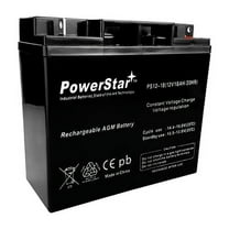 PowerStar AGM SLA 12V 18Ah (Amp-Hour) Duracell SLAA12-18NB