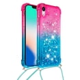 thumbnail image 2 of Funda para iPhone Xr Brillantina Líquida Divertida Reluciente y con Cristales en Movimiento Cuerpo Cruzado con Cordón Ajustable, 2 of 5