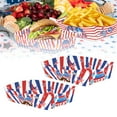 thumbnail image 5 of 24 Pcs 4th of July Food Trays – Patriotic Paper Snack Boats for Chips, Nachos & Candy | Red White Blue American Flag Party Supplies for Independence Day, Memorial Day & USA Themed Celebrations, 5 of 8