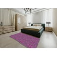 thumbnail image 4 of Ahgly Company Indoor Rectangle Patterned Orchid Purple Area Rugs, 3' x 5', 4 of 6