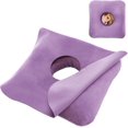 thumbnail image 1 of SIABC-Ear Piercing Pillow for Side Sleepers with Ear Inflammation & Pressure, Soft Velvet Adjustable Ear Guard Pillow with Removable & Washable Cover (Lavender, Pillow & Cover), 1 of 4